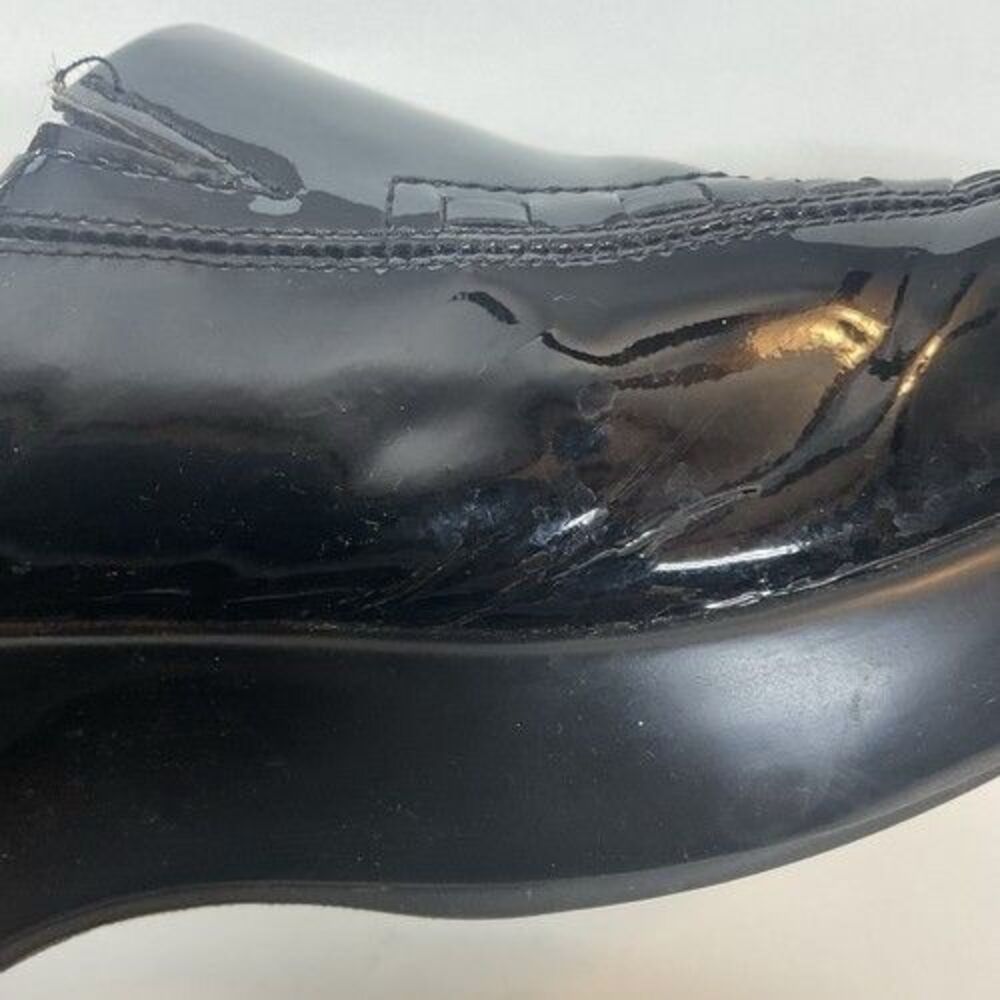 Ariat Black Leather Patent Western Casual Clog Shoes Women Size 10B - Picture 6 of 12